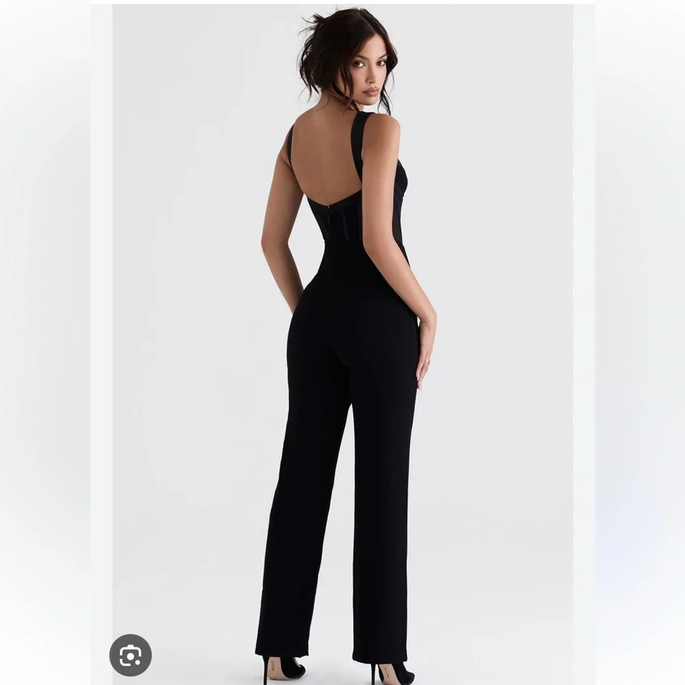 SOLD. NWT House of CB Corset Jumpsuit - Picture 5 of 9